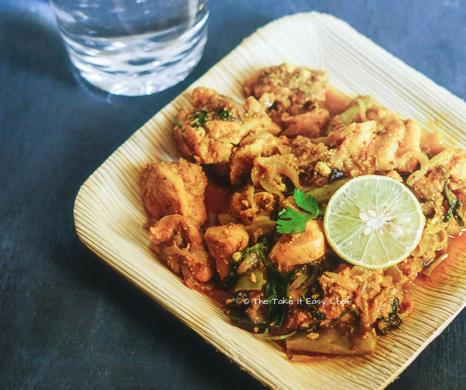 Andhra style chilli chicken is read