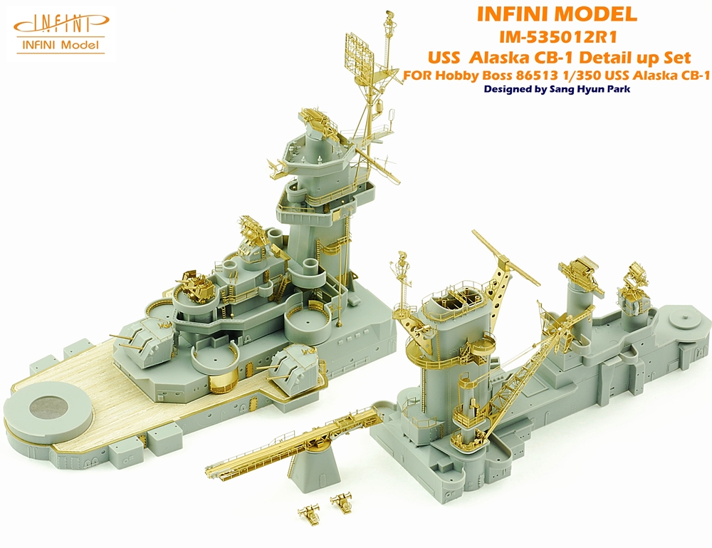 HobbyBoss 86513 1/350 Scale USS Alaska Cb-1 Model Kits for sale online 