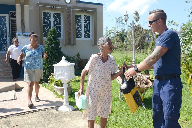 Coast Guardsmen deliver FEMA aid to Hurricane Maria-impacted towns in Puerto Rico