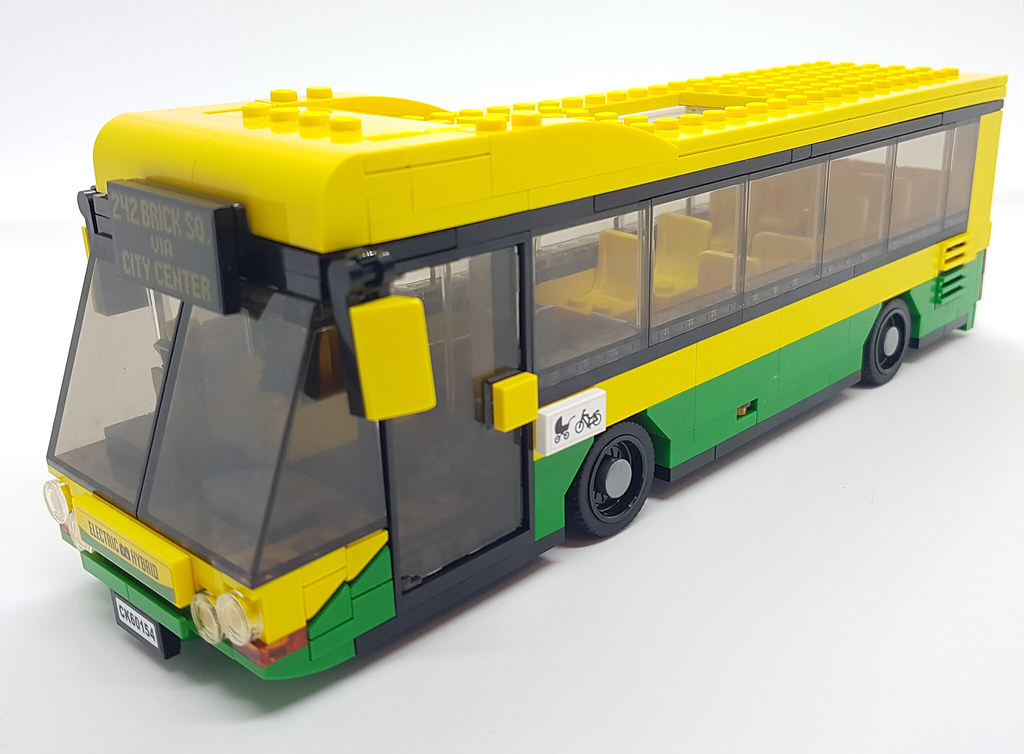 Yellow bus  Lego bus, Lego city, Lego house