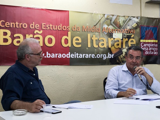 Jair Ferreira participou de coletiva de imprensa no Centro de Mídia Alternativa Barão de Itararé - Créditos: José Eduardo Bernardes/ Brasil de Fato