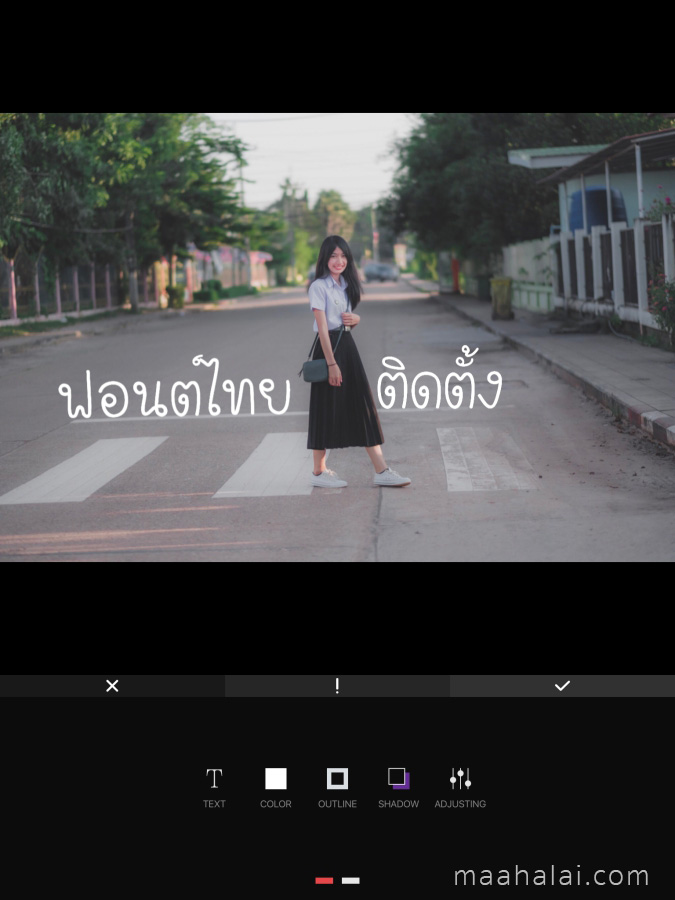 install Font thai OVLA