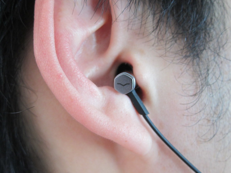 V-MODA Forza Metallo Wireless Earphones - Wearing - In-ear