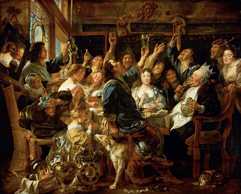 Jacob Jordaens - The Feast of the Bean King (c.1640)