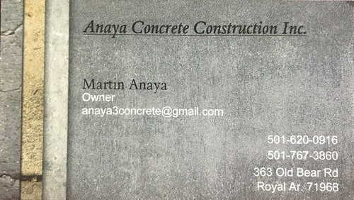 Anaya Concrete Construction
