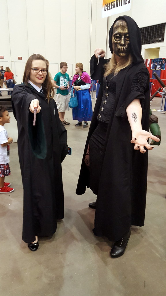 Slytherin student and Death Eater. Fantastic Literary Cosplays from Grand Rapids Comic Con