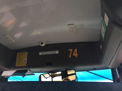 camera lights tint barrier inside interior visor front 74 mirror windshield schoolbus school bus