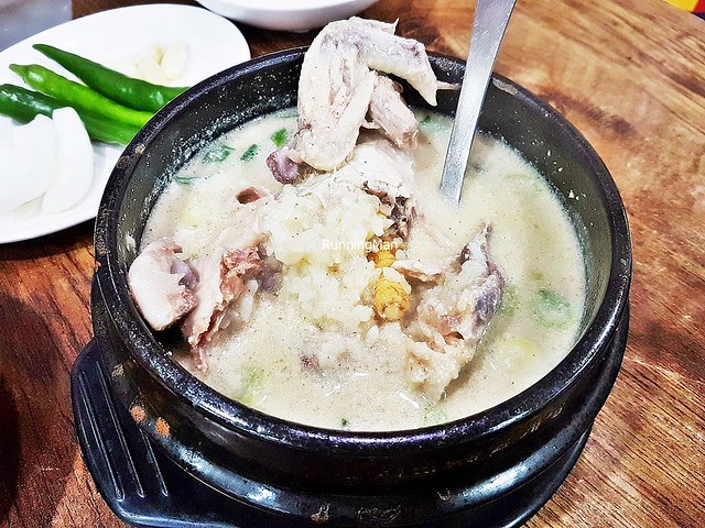 Deulkkye Samgyetang / Ginseng Chicken Soup With Perilla Seed