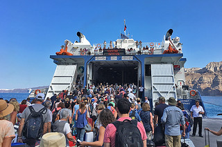 Santorini - Ferry to Mykonos
