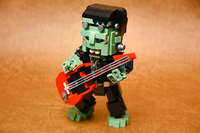 Halloween MOC: The Night of Frankenstein Rock and Roll!! The concept came from the halloween mini Frankenstein figure.