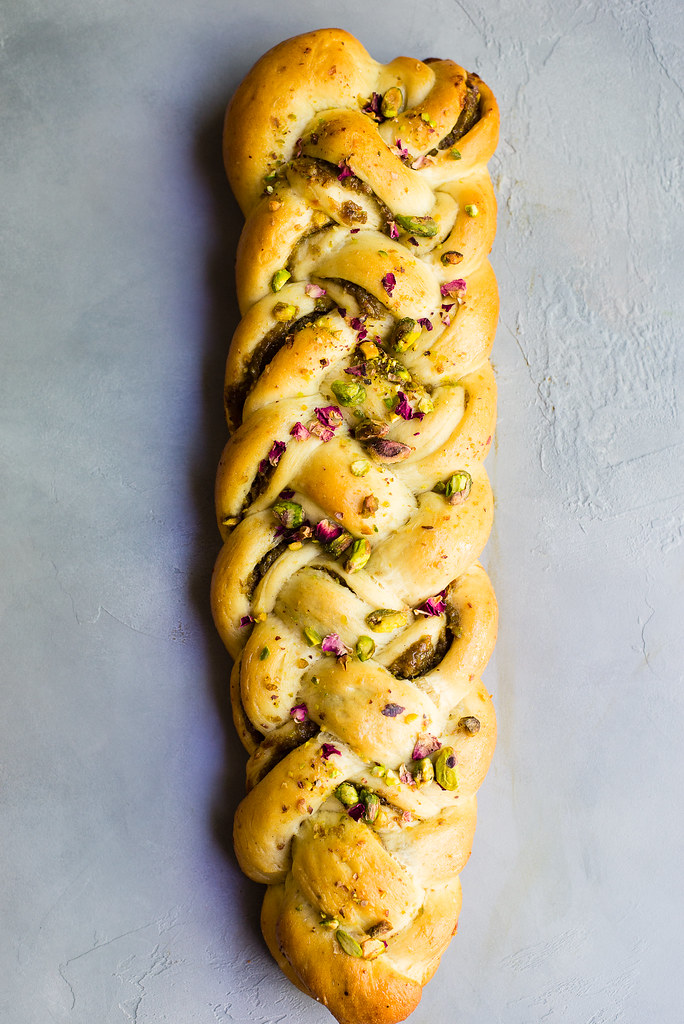 Cardamom Date and Rosewater Challah