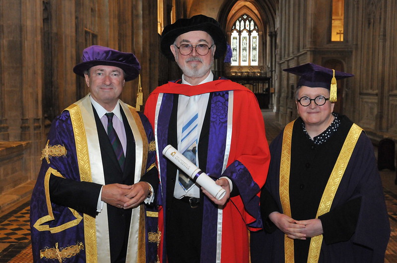 Peter Egan has been awarded an honorary doctorate for his work on animal welfare