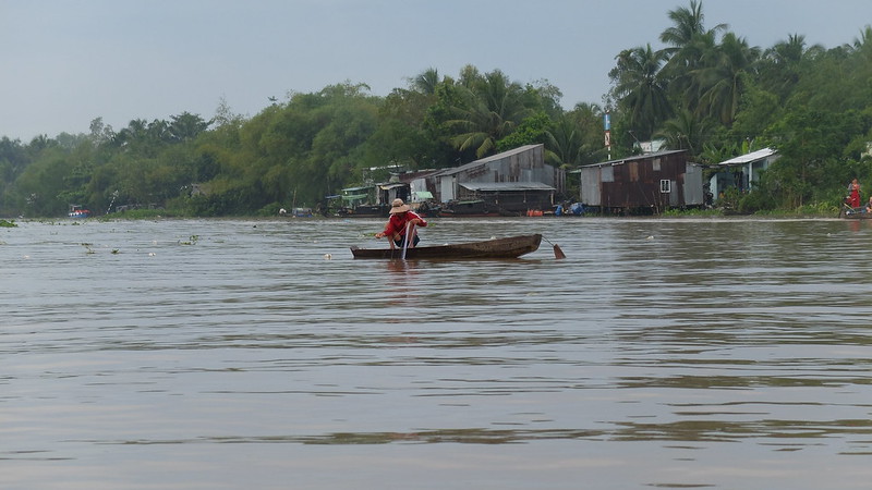 Pescador en el Mekong