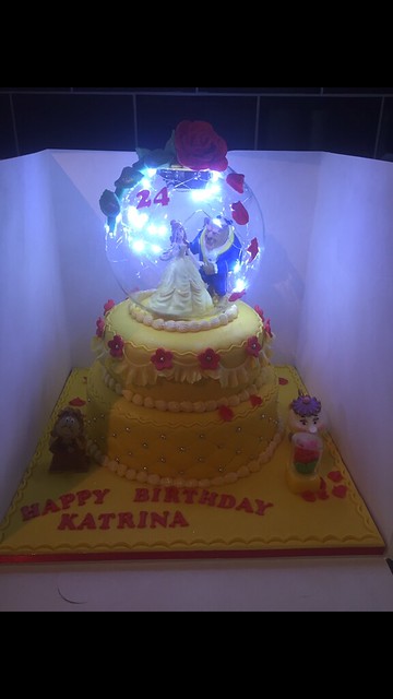 Light Up Beauty & the Beast Cake by Christine Williams