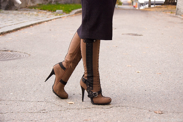 Boots stilettoheels brown boots ruskeat saappaat Syystyyli fashion blog styleblog blogger tyyliblogi muoti 