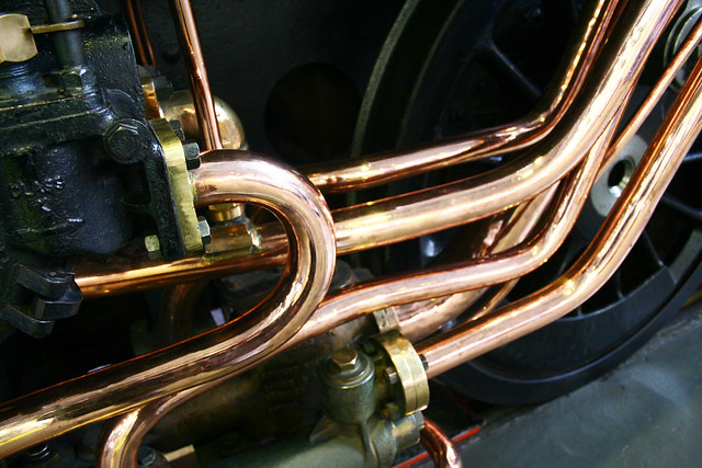 train close up brass