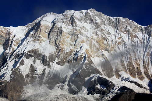 J22 : 12 octobre 2017 : 16ème jour du trek : du Camp de Base du Machapuchare (3700 m) au Camp de Base de l'Annapurna (4130 m) puis à Dovan (2600 m)
