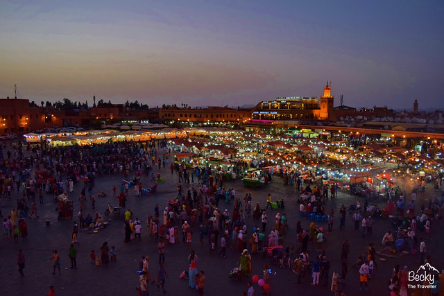 Marrakesh/Marrakech Guide - Marrakesh by night - Jemaa el Fna Square - Morocco