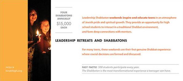 LEADERSHIP RETREATS AND SHABBATONS