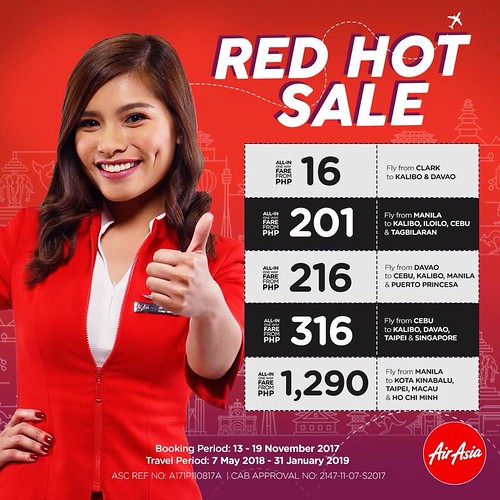 AirAsia Red Hot Sale November 2017