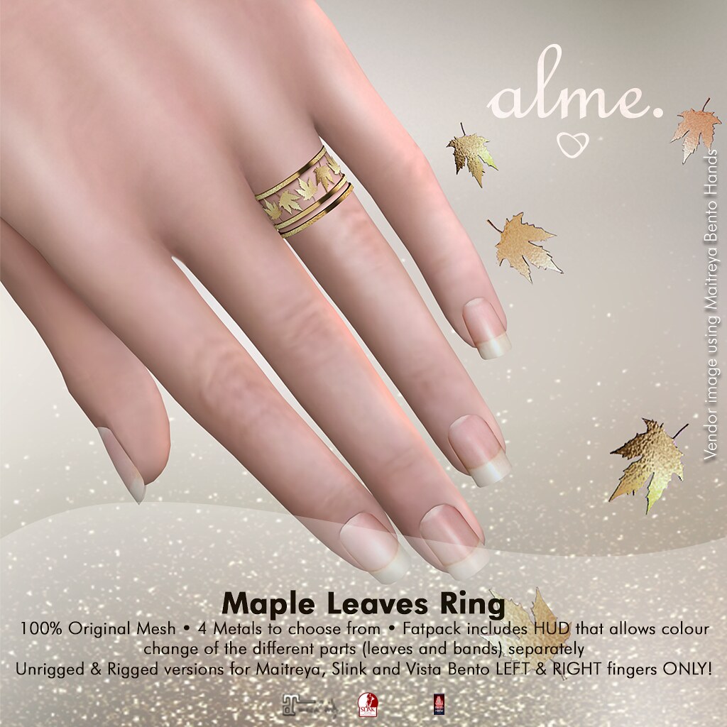alme. Jewelry Maple Leaves Ring @ Sad November 4