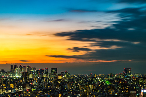 Shinjuku skyscraper and sky