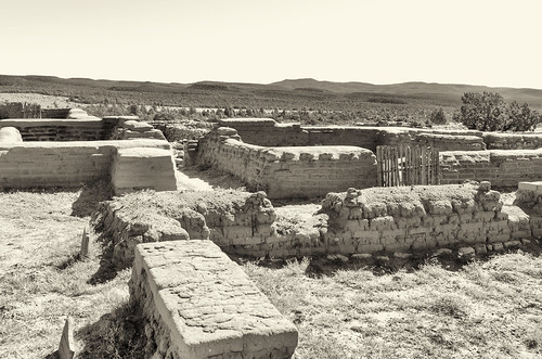 pecos national historic park new mexico us usa west western southwest old history ruins outdoor bw black white photography monotone