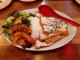 Tofu Rice and Salad from MisoHapi