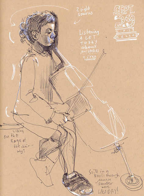 Sketchbook #109: Cello Practice