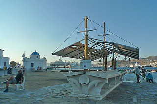 Mykonos - Old Port fish table