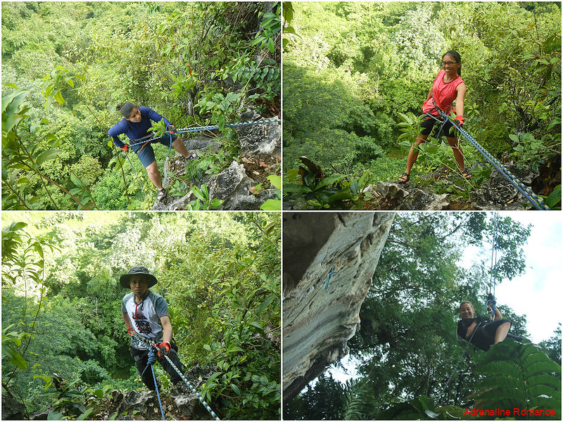 Rappelling in Cantabaco