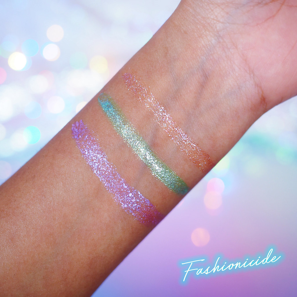 Lime Crime Diamond Crushers Unicorn Queen Over The Rainbow Meadow Swatches