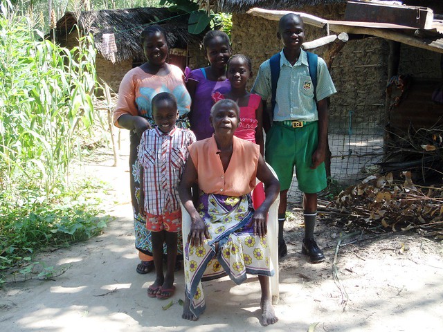 Kelvin Nyale with his family