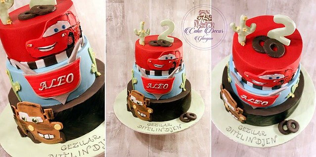 Cars Fondant Cake by Cake Decor Glasgow