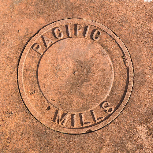 Pacific Mills sewer cover - 1