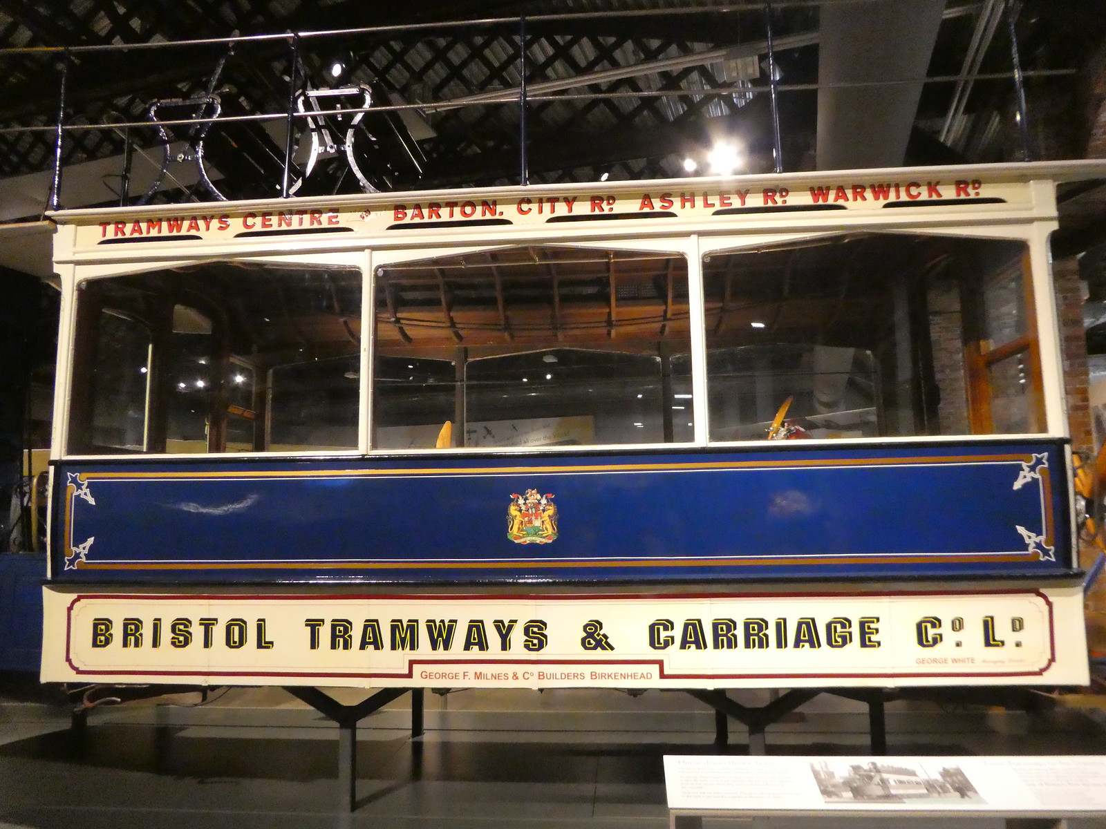 Heritage tram at Aerospace Bristol