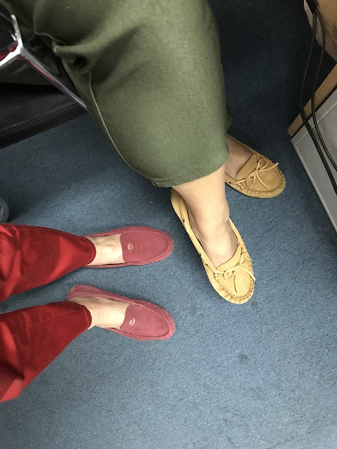 loafers,  mother and daughter