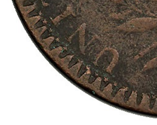 1794 Starred Reverse Cent obverse closeup