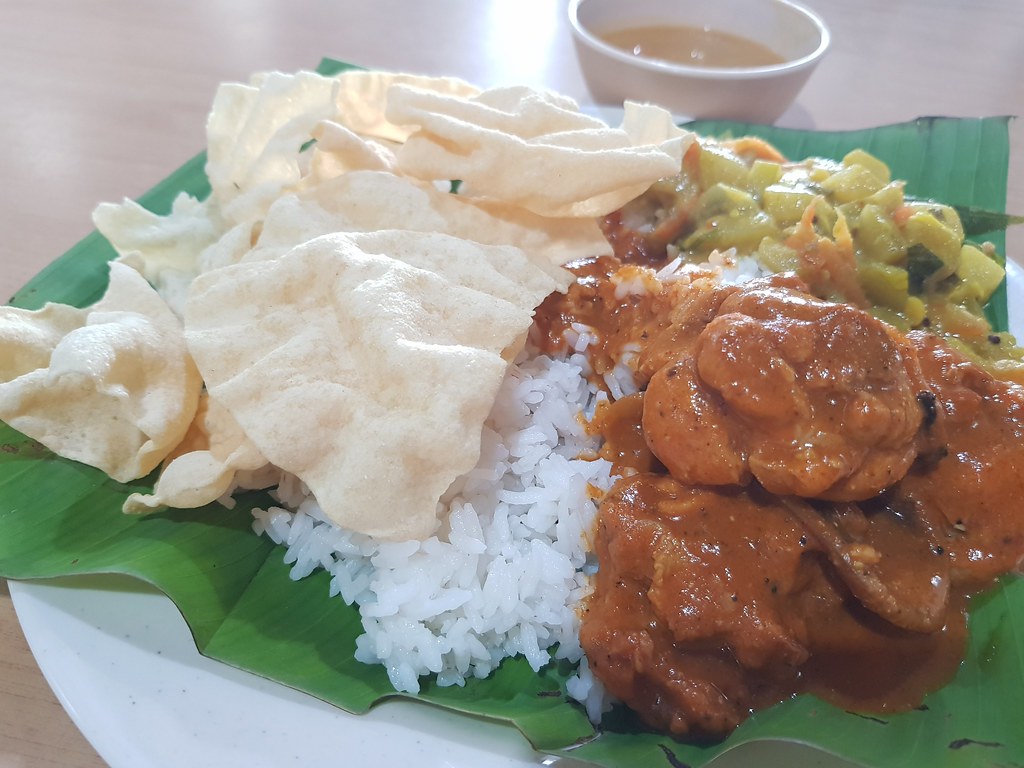 印度咖喱鸡菜饭 Indian Curry Chicken Vege Rice $8 @ Restoran Chetties Shah Alam