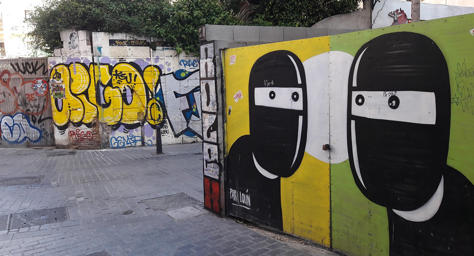 Street art in Valencia, Barrio del Carmen: David de Limón | Mooistestedentrips.nl