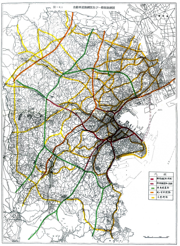 横浜市高速道路及び一般街路計画路線図