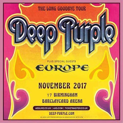 Deep Purple-Birmingham 2017 front