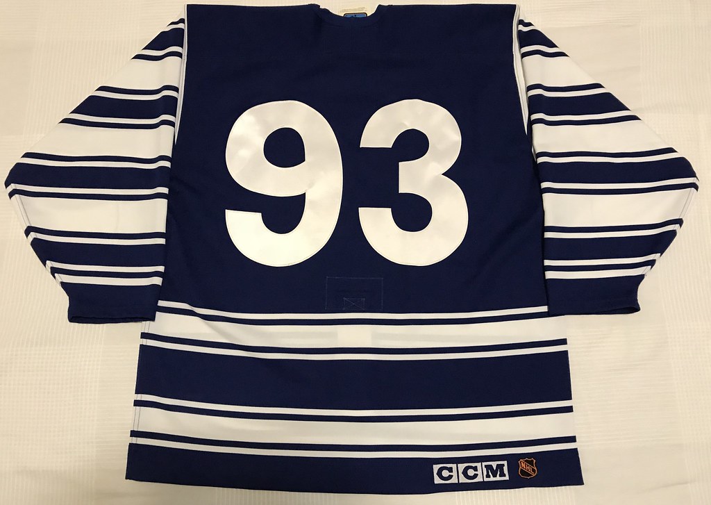 1996-97 Toronto Maple Leafs Doug Gilmour Heritage Jersey Back