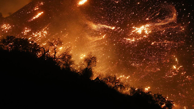 LA fire,  photo by Mario Tama/Getty Images, NBC