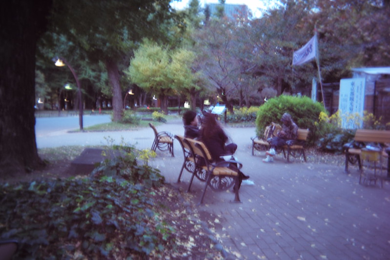 Leica M Utulens 日比谷公園売店前の休憩所