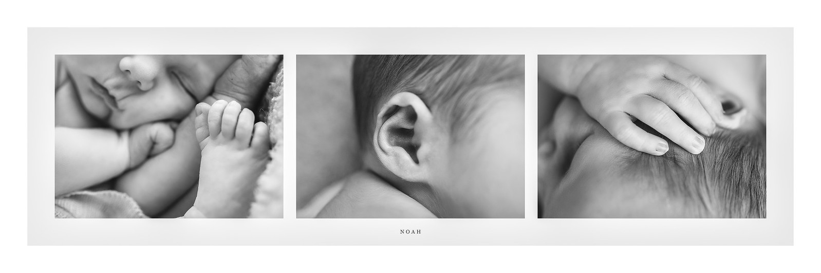 newborn photo detail collage