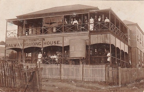 Mrs. Thompson's Railway Boarding House in Mount Morgan, Qld - 1910