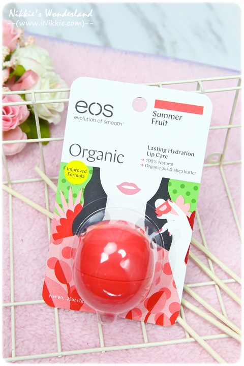 eos伊歐詩 天然護唇球Organic Lip Balm - 夏日水果Summer Fruit
