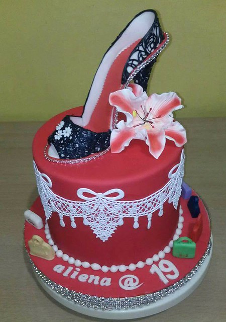 Stiletto Shoe Designed Cake by Lucia P Miranda