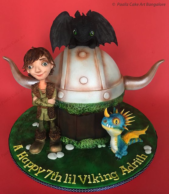 How to Train Your Dragon Themed Cake by Paaliz Cake Art - Bangalore